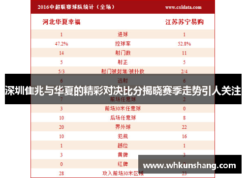 深圳隹兆与华夏的精彩对决比分揭晓赛季走势引人关注